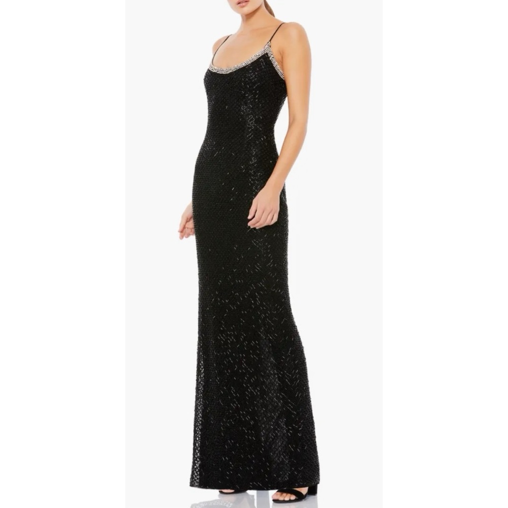MAC DUGGAL Lattice Bead Sheath Gown ❤️NWT❤️IN STORES❤️